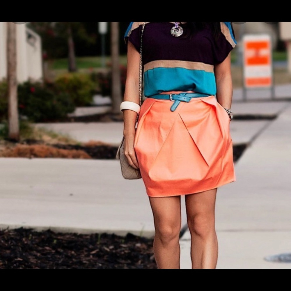 J.Crew origami Tulip Skirt with Pockets. Size 4